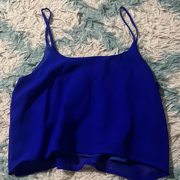 Royal Blue cropped tank - Picture 2 of 3